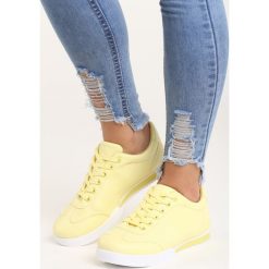 Żółte Buty Sportowe Seems to Change. Żółte buty sportowe damskie Born2be, bez wzorów, sportowe. Za 59,99 zł.