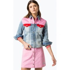 Calvin Klein Jeans - Damska kurtka jeansowa, różowy. Różowe kurtki damskie marki Calvin Klein Jeans, s, bez wzorów, z jeansu, bez kaptura. Za 619,95 zł.