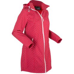 Długa kurtka softshell ze stretchem bonprix czerwony. Czerwone kurtki damskie bonprix, bez wzorów, z softshellu, długie, bez kaptura. Za 199,99 zł.