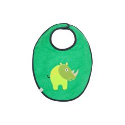 Śliniaki: LÄSSIG Śliniaczek waterproof medium Wildlife Nosorożec