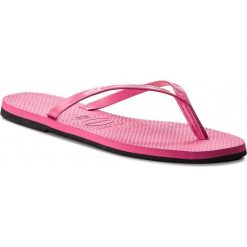 Japonki HAVAIANAS - You Met Cf 41351020703 Shocking Pink. Różowe klapki damskie Havaianas, bez wzorów, ze skóry ekologicznej, bez obcasa. W wyprzedaży za 99,00 zł.