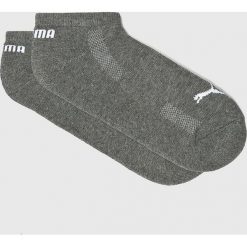 Puma - Skarpetki (2-pack). Szare skarpetki damskie marki Puma, z bawełny. W wyprzedaży za 24,90 zł.
