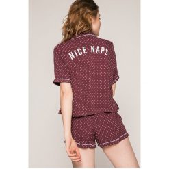 Tally Weijl - Top piżamowy. Fioletowe piżamy damskie marki TALLY WEIJL, m, z bawełny, z krótkim rękawem. W wyprzedaży za 49,90 zł.