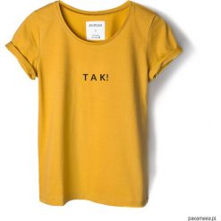 T-shirty damskie: T-shirt musztardowy TAK!