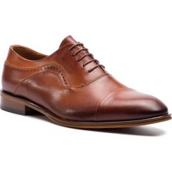 Półbuty QUAZI - QZ-03-02-000124 105. Pomarańczowe buty wizytowe męskie QUAZI, bez wzorów, ze skóry, eleganckie, bez zapięcia. Za 419,00 zł.