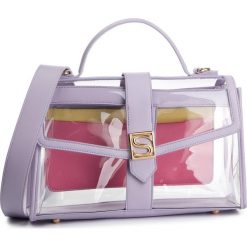 Torebka SILVIAN HEACH - Handbag Silvian Plastic RCP19134BO Pink Aurora/Lilac/Sun. Fioletowe torebki klasyczne damskie Silvian Heach, bez wzorów, ze skóry ekologicznej, klasyczne, duże, bez dodatków. W wyprzedaży za 229,00 zł.