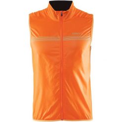 Craft Kamizelka Na Rower Featherlight Pomarańczowy M. Pomarańczowe kurtki sportowe męskie Craft, m, bez wzorów, z polaru, bez kaptura, na fitness i siłownię. W wyprzedaży za 149,00 zł.
