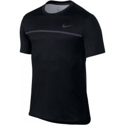 Nike Męska Koszulka Challenger Crew Black Gridiron Black S. Czarne koszulki sportowe męskie marki Nike, s, na fitness i siłownię. Za 215,00 zł.