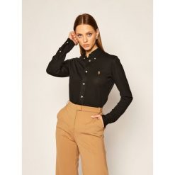 Koszula Polo Ralph Lauren Lsl 211664427. Czarne koszulki damskie polo Polo Ralph Lauren, l, bez wzorów, bez rękawów. Za 549,00 zł.