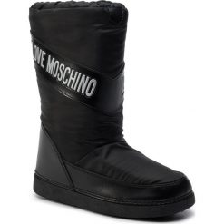 Śniegowce LOVE MOSCHINO - JA24012G18IN0000 Nero. Czarne kozaki damskie Love Moschino, ze skóry ekologicznej, bez zapięcia. Za 519,00 zł.