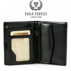 Ekskluzywny skórzany portfel damski w pudełku GA39. Portfele damskie Paolo Peruzzi, bez wzorów, ze skóry. Za 159,99 zł.
