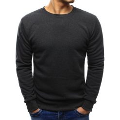 Bluzy męskie: Bluza męska gładka antracytowa (bx3418)