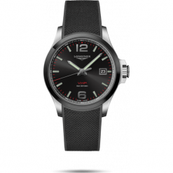 LONGINES Conquest L3.729.4.56.9. Czerwone zegarki męskie LONGINES. Za 5170,00 zł.