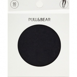 Rajstopy basic 90 DEN. Czarne pończochy damskie marki Pull&Bear. Za 29,90 zł.