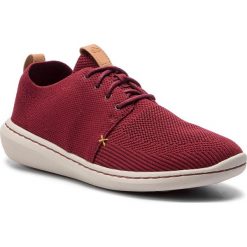 Sneakersy CLARKS - Step Urban Mix 261381777 Burgundy. Czerwone sneakersy męskie marki Clarks, bez zapięcia. Za 349,00 zł.