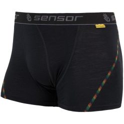 Sensor Bokserki Merino Air M Black Xxl. Czarne bokserki męskie marki Sensor, z wełny. W wyprzedaży za 79,00 zł.