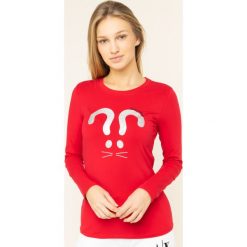 Bluzka Armani Exchange 3HYT88 YJC7Z 1469. Czerwone bluzki damskie Armani Exchange, s, bez wzorów, z elastanu, bez kołnierzyka, bez rękawów. W wyprzedaży za 159,00 zł.