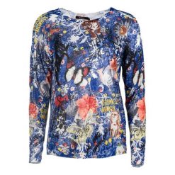 Desigual sweter damski Alicia L wielokolorowy. Swetry damskie Desigual, l, bez wzorów, bez rękawów, bez kaptura. W wyprzedaży za 169,00 zł.