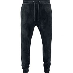Spodnie dresowe męskie: Urban Classics Velvet Pants Spodnie dresowe czarny