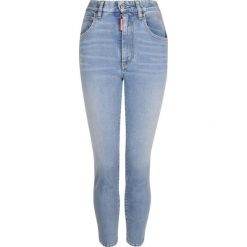 Dsquared2 Jeansy "Twiggy Jean". Czerwone rurki damskie Dsquared2, bez wzorów, z jeansu, z podwyższonym stanem. Za 849,00 zł.