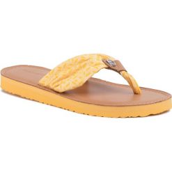 Japonki TOMMY HILFIGER Th Monogram Flat Beach Sandal FW0FW04808. Brązowe klapki damskie TOMMY HILFIGER, bez wzorów, bez obcasa. W wyprzedaży za 159,00 zł.