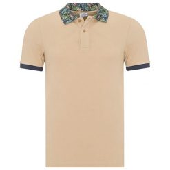 Koszulka polo w kolorze jasnobrązowym. Pomarańczowe koszulki męskie Jimmy Sanders, xl, bez wzorów, polo, bez rękawów. W wyprzedaży za 84,95 zł.