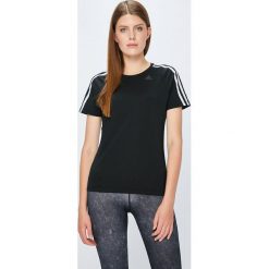 Adidas Performance - Top. Czarne topy sportowe damskie marki adidas Performance, s, z elastanu, z okrągłym kołnierzem. Za 129,90 zł.