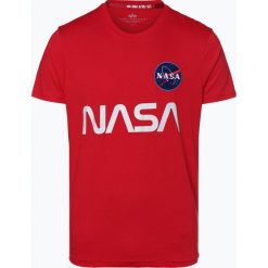 Alpha Industries - T-shirt męski, czerwony. Czerwone t-shirty męskie Alpha Industries, s, z nadrukiem, bez kołnierzyka. Za 129,95 zł.