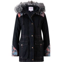 Parka zimowa bonprix czarny. Czarne parki damskie bonprix, na zimę, bez wzorów, bez kaptura. Za 239,99 zł.