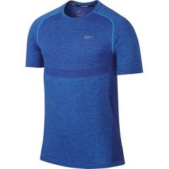 Koszulki sportowe męskie: koszulka do biegania męska NIKE DRI-FIT KNIT SHORT SLEEVE / 717758-458 – koszulka do biegania męska NIKE DRI-FIT KNIT SHORT SLEEVE