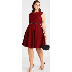Sukienki hiszpanki: City Chic DRESS FLOWER Sukienka z dżerseju ruby