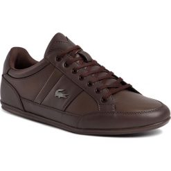 Sneakersy LACOSTE - Chaymon Bl 1 Cma 7-37CMA0094DB2 Dk Brw/Dk Brw. Pomarańczowe sneakersy męskie Lacoste, bez zapięcia. W wyprzedaży za 419,00 zł.