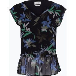 Marc O'Polo Denim - Bluzka damska, niebieski. Niebieskie bluzki damskie marki Marc O'Polo DENIM, m, w kwiaty, z szyfonu, polo, bez rękawów. Za 309,95 zł.