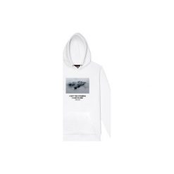 WHT HOODIE. Białe bluzy damskie z nadrukiem marki MAJORS, xl, z bawełny. Za 240,00 zł.