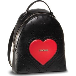 Plecak LOVE MOSCHINO - JC4218PP0AKC100A Nero/Rosso. Czarne plecaki damskie Love Moschino, bez wzorów, ze skóry ekologicznej, klasyczne. W wyprzedaży za 689,00 zł.