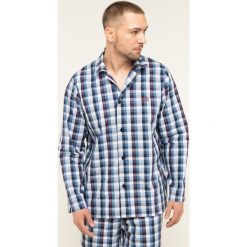 Piżama Boss Urban 50414793. Niebieskie piżamy męskie Boss, m, bez wzorów, z bawełny, bez rękawów. W wyprzedaży za 329,00 zł.