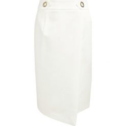 Spódnica midi Trussardi Jeans 56G00113. Białe spódniczki damskie Trussardi Jeans, bez wzorów, z elastanu, midi. Za 599,00 zł.