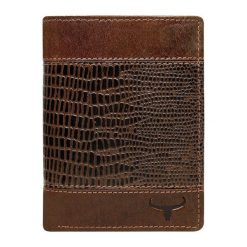 Portfel męski skórzany Buffalo Wild N890-VTC. Pomarańczowe portfele męskie BUFFALO WILD, bez wzorów, ze skóry. Za 59,90 zł.