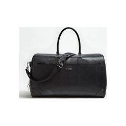 Torba Podróżna Z Logo Model Manhattan. Czarne torby podróżne Guess, w paski, z bawełny. Za 699,00 zł.