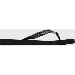 Calvin Klein Jeans - Japonki. Czarne kapcie męskie Calvin Klein Jeans, bez wzorów, z jeansu. Za 159,90 zł.