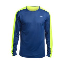Longsleeve do biegania męski SAUCONY HYDRALITE / SA81175-LMVCT. Koszulki męskie termoaktywne Saucony, m, bez wzorów, bez rękawów. Za 109,99 zł.