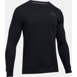 Bluzy męskie: Under Armour Bluza męska Rival Fleece Solid Fitted Crew czarna r. L (1302854-001)