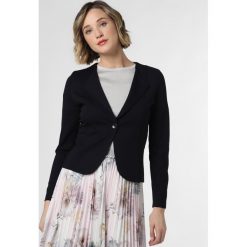 More & More - Blezer damski, niebieski. Niebieskie bolerka i narzutki damskie More & More, bez wzorów, z dżerseju, bez rękawów. Za 259,95 zł.