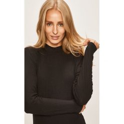Only - Bluzka. Różowe bluzki damskie ONLY, s, bez wzorów, z elastanu, z golfem, z długim rękawem. W wyprzedaży za 49,90 zł.