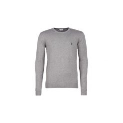 Swetry U.S Polo Assn. ROBIN ROUND N KNIT. Szare swetry klasyczne męskie marki U.S. Polo Assn., s, polo. Za 216,30 zł.