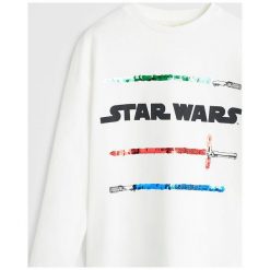 Mango Kids - Longsleeve dziecięcy Espada 110-164 cm. Białe t-shirty chłopięce Mango Kids, z aplikacjami, z bawełny, z długim rękawem. Za 59,90 zł.