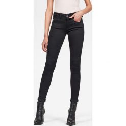 G-Star Raw - Jeansy Lynn. Czarne rurki damskie G-Star RAW, bez wzorów, z bawełny. W wyprzedaży za 379,90 zł.