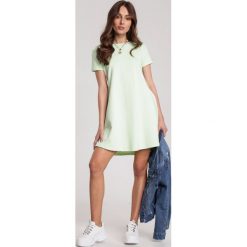 Limonkowa Sukienka Eiremere. Sukienki damskie Renee, na lato, s, bez wzorów, bez kołnierzyka, bez rękawów. Za 59,99 zł.