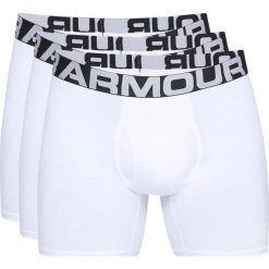 Under Armour Charged Cotton® 6" 3-pack Bokserki Biały. Białe bokserki męskie Under Armour, bez wzorów, z elastanu. Za 188,95 zł.