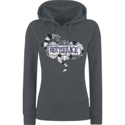 Odzież: Beetlejuice Logo Bluza z kapturem damska ciemnoszary